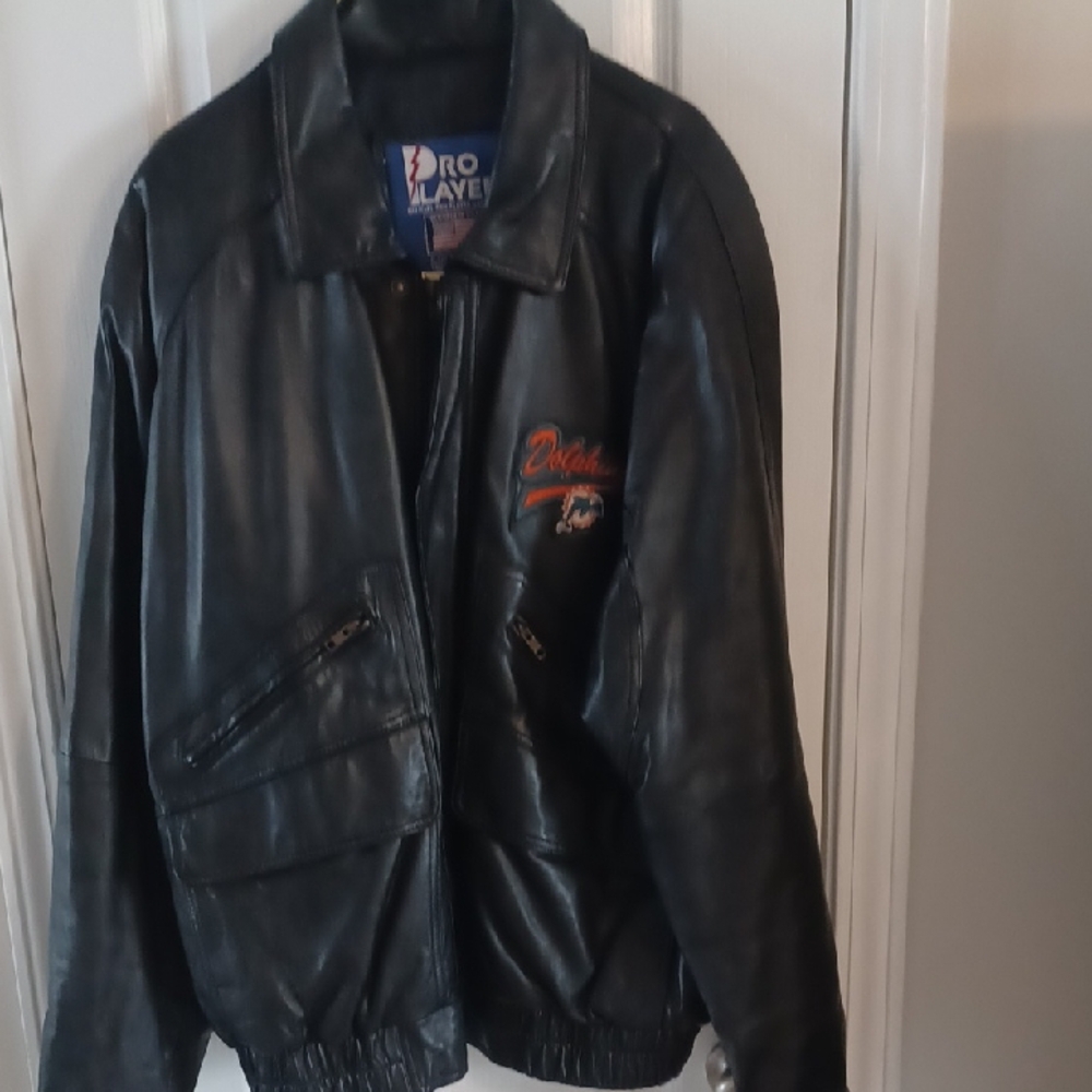 Pro Player Black Leather Jacket